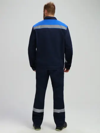 Костюм ЛИГОР-2 СОП Саржа 250 с ПК (т.синий/васильковый)