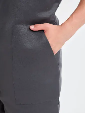 Костюм ТРУЖЕНИК-УЛЬТРА-2 СОП зимний с ПК (т.серый/красный)