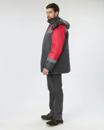 Куртка ЛИГОР СОП зимняя (т.серый/красный) Куртка ЛИГОР СОП зимняя (т.серый/красный)