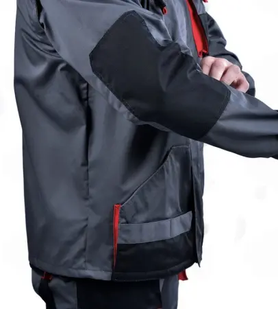 Куртка ХАМЕРТОН (серый/черный/красный)