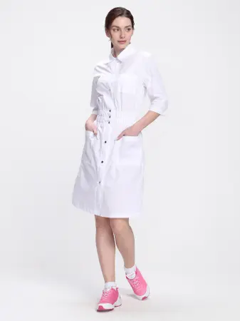 Халат MEDLINE СИМПЛ-004 женский (белый) женские медицинские