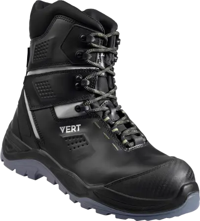 Ботинки VERT ПУ/ТПУ высокий берец нат.мех с КП и КС (черный)