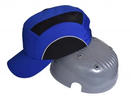 Каскетка защитная с СОП (васильковый/черный)