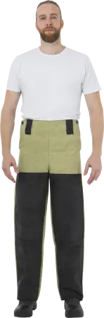 Костюм сварщика комб. 2 кл.защиты с БР (хаки/черный)