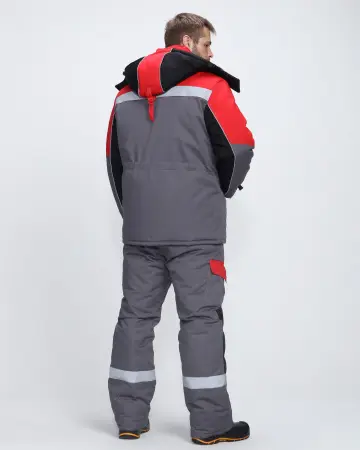 Костюм ЗИМНИК зимний с ПК (т.серый/черный/красный) Костюм ЗИМНИК зимний с ПК (т.серый/черный/красный)