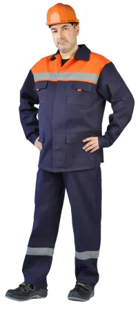 Костюм СПЕЦОВКА с СОП с ПК (синий/оранжевый) Костюм СПЕЦОВКА с СОП с ПК (синий/оранжевый)