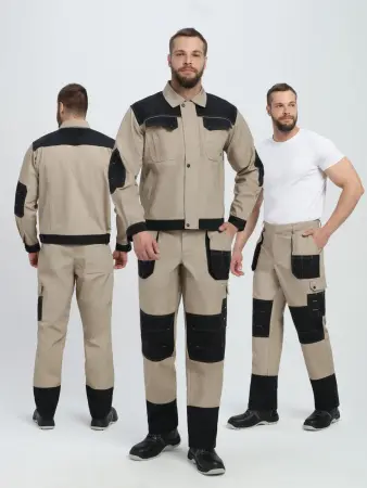 Костюм ВЕСТГАРД-1 с БР (бежевый/черный)