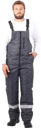 Костюм РОУД зимний с ПК (т.серый/черный)