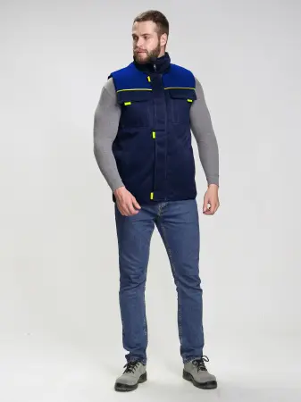 Жилет ФЛОФТ зимний (т.синий/васильковый)