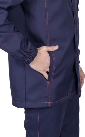 Костюм ХИМОС противокислотный (т.синий/оранжевый)