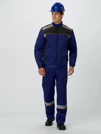 Костюм Практик СОП (тк.Смесовая,210) п/к, т.синий/черный