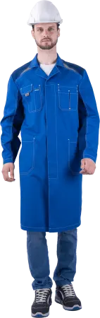 Халат ТУРБО SAFETY (василек/синий)