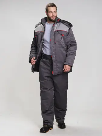 Костюм ФЛОФТ-1 зимний с БР (т.серый/св.серый)