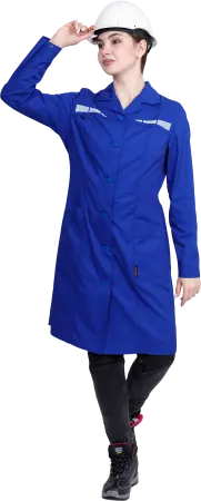 Халат ОПЕРАТОР женский (васильковый)