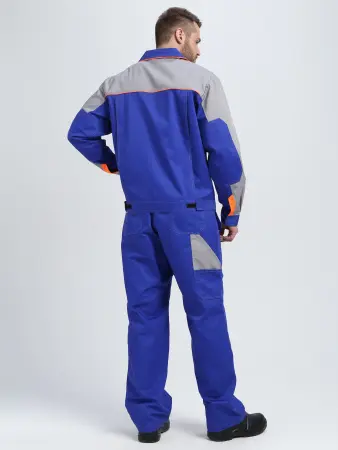 Костюм ДРАГА-2 с ПК (васильковый/св.серый/оранжевый)