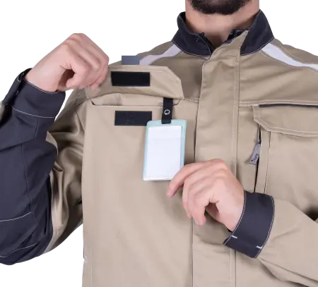 Куртка ТУРБО SAFETY (бежевый/т.серый) Куртка ТУРБО SAFETY (бежевый/т.серый)