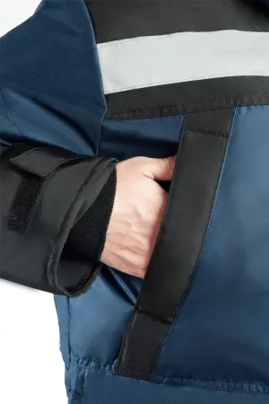 Костюм УРАГАН зимний с ПК (т.синий/черный)