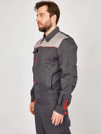 Костюм ФАВОРИТ-К с ПК (т.серый/серый)