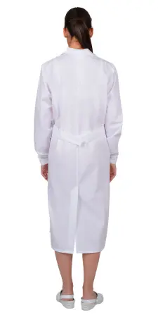 Халат женский с рельефами (белый) женские медицинские