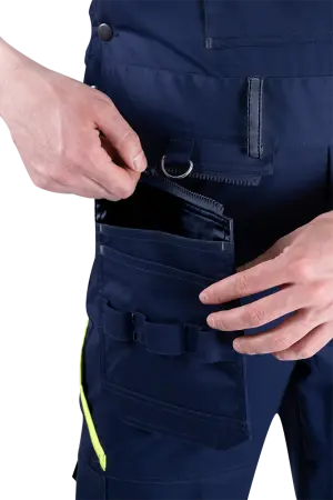 Полукомбинезон ACTIVE FLEX / АКТИВ ФЛЕКС (т.синий/флуоресцентный желтый)