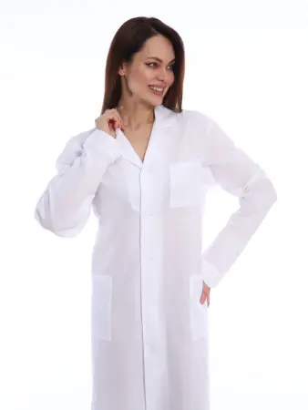 Халат медицинский женский Бязь ГОСТ (белый) женские медицинские