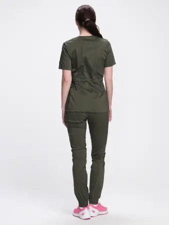 Костюм хирургический MEDLINE МОДЕРН-004 женский с БР (хаки) женские медицинские