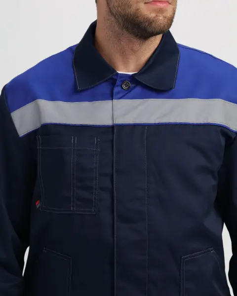 Костюм ЛИГОР-2 ПРЕМИУМ СОП с ПК (т.синий/васильковый)