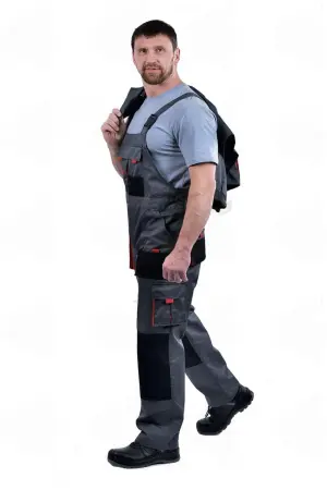 Полукомбинезон ХАМЕРТОН (серый/черный/красный) Полукомбинезон ХАМЕРТОН (серый/черный/красный)