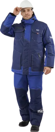 Куртка ЭДВАНС зимняя (синий/васильковый)