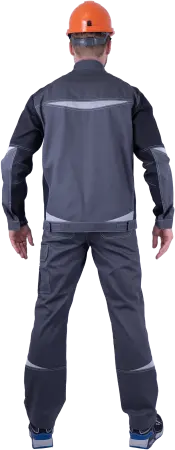 Куртка ТУРБО SAFETY (серый/т.серый)