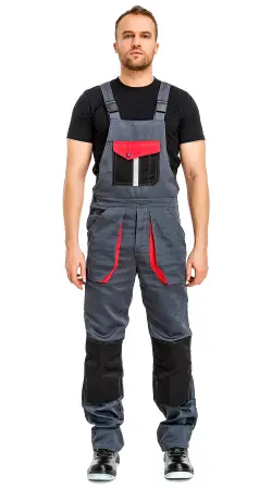 Костюм RONTA KS818 с ПК (т.серый/черный/красный)