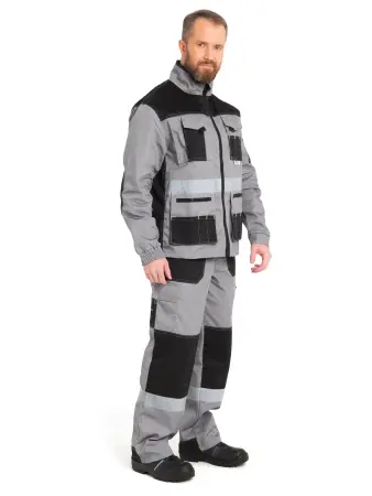 Костюм КАНЗАС с СОП с ПК (серый/черный)