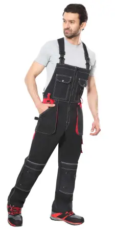 Полукомбинезон СИРИУС-АГАТ (черный/красный)