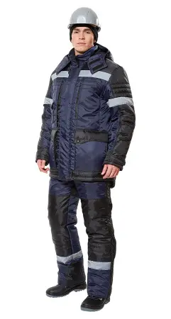 Костюм БЕРКУТ УЛЬТРА (ЭЛЬБРУС) СОП зимний с ПК (синий/черный)