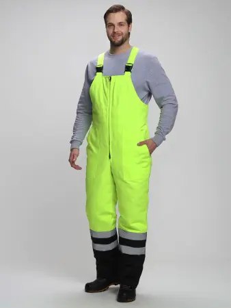 Костюм ДОРОЖНИК-УЛЬТРА зимний с ПК (лимонный/черный)