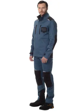 Костюм ПАЛЕРМО с БР (серый/черный)