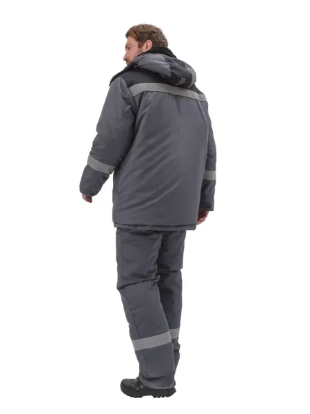 Костюм ВЬЮГА зимний с ПК (т.серый/чёрный) Костюм ВЬЮГА зимний с ПК (т.серый/чёрный)
