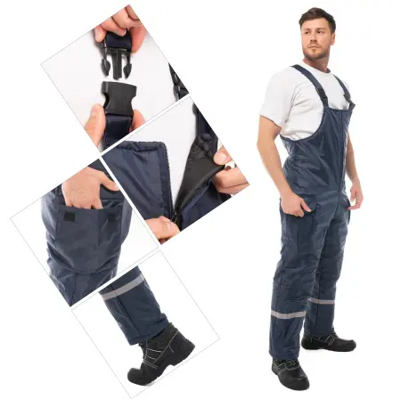 Костюм БАЛТИКА зимний с ПК (т.синий/серый)