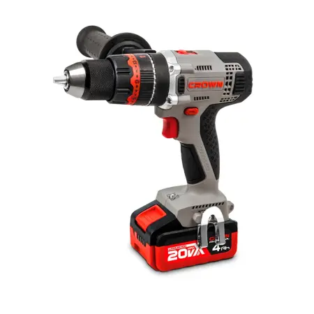 Аккумуляторный ударный шуруповерт BL CROWN CT21093HMX-4 BMC 20В B3+ 2х4.0Ач 500/2000об/мин