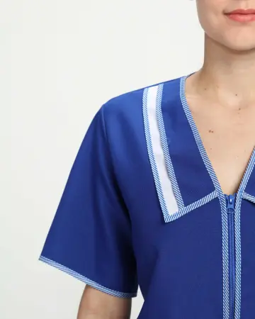 Халат САКУРА женский (васильковый)