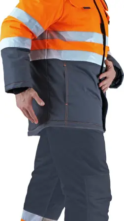 Костюм РЕФЛЕКТ-2 зимний I-III клим.пояс с ПК (оранжевый/серый)