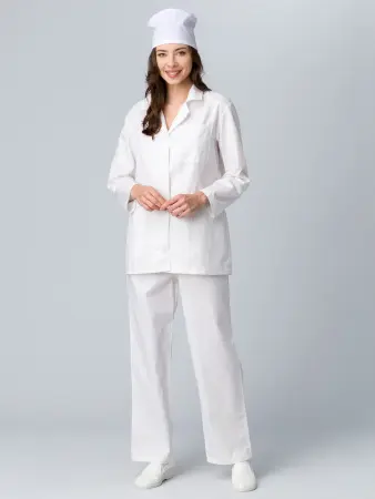 Костюм повара женский (белый)