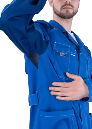 Халат ТУРБО SAFETY (василек/синий)
