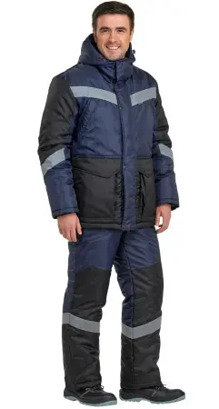 Костюм АНДЕЗИТ зиминий с ПК (т.синий/черный)