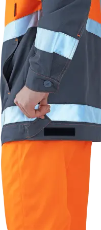 Костюм РЕФЛЕКТ-2 сигнальный с ПК (оранжевый/серый)