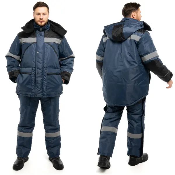 Костюм ПАМИР(ЭЛЬБРУС) зимний с СОП с ПК (т.синий/черный)