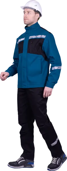 Куртка СТРОНГ ИМПОРТ (бирюзовый/черный)