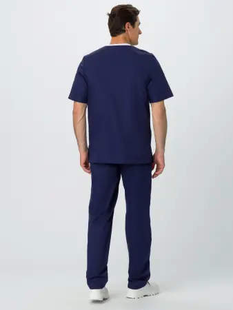 Костюм MEDLINE СИМПЛ-001 с БР (т.синий/бежевый) мужские медицинские