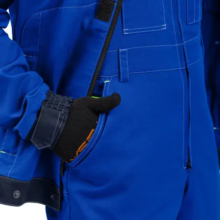 Полукомбинезон РЕЙН (василек/т.синий/лайм)