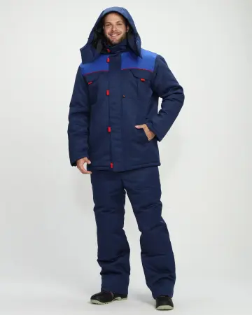 Костюм ФЛОФТ-1 зимний с БР (т.синий/васильковый)